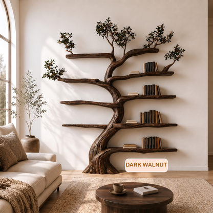 Rustic Solid Wood Tree Branch Shelving