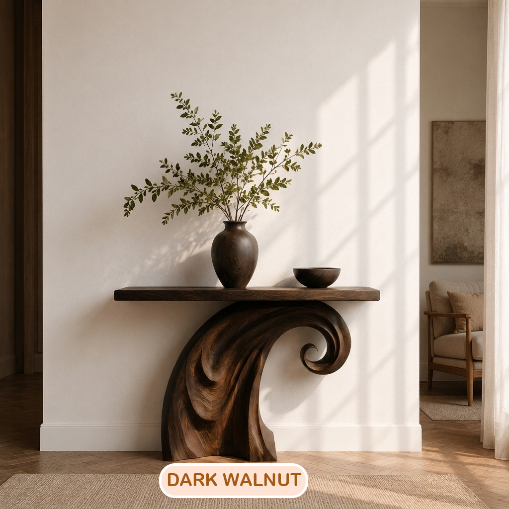 Organic Modern Sculptural Console Table