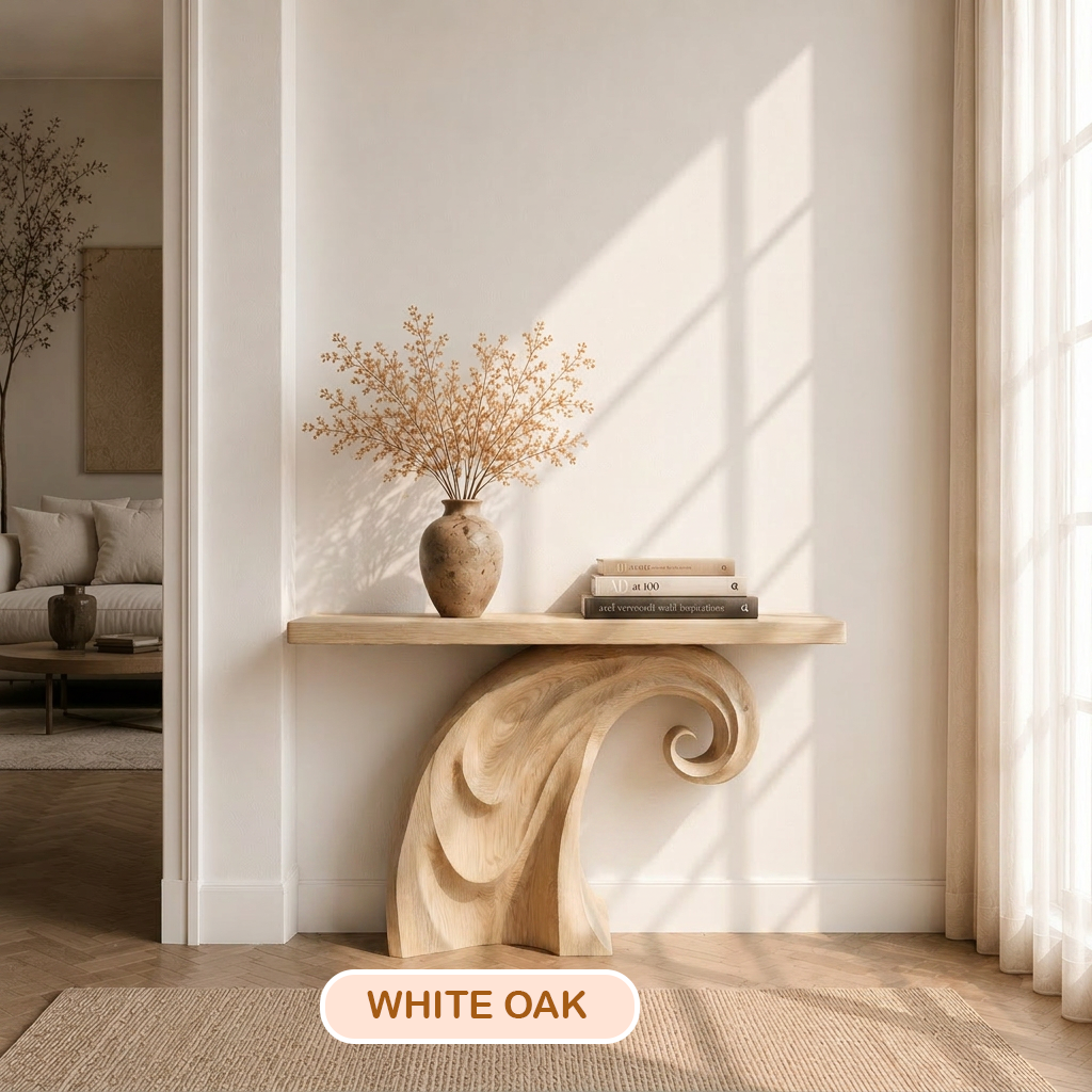 Organic Modern Sculptural Console Table