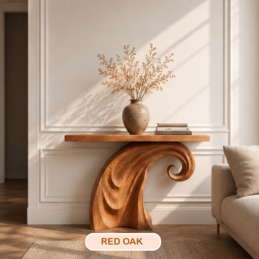Organic Modern Sculptural Console Table