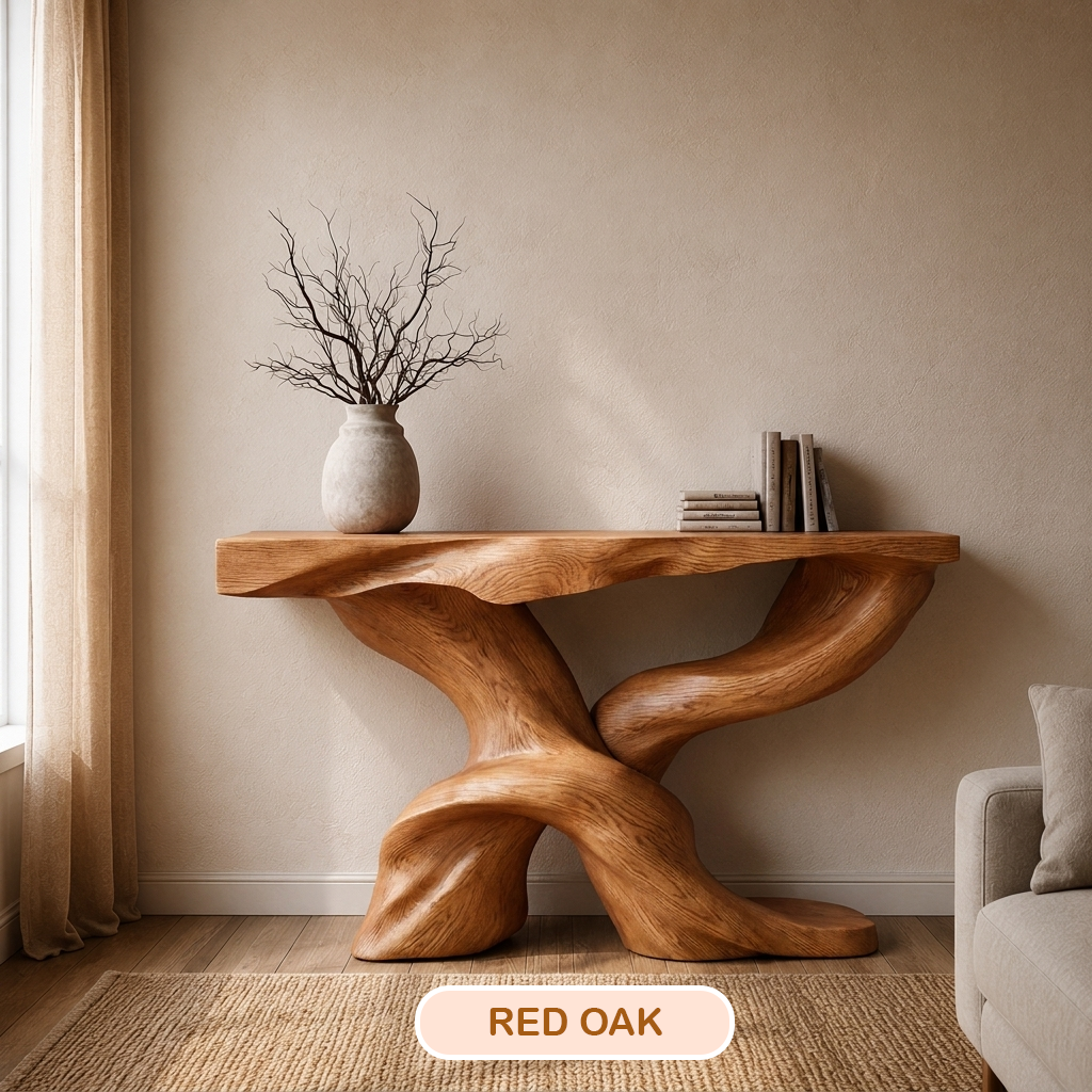 Handmade Wood Entryway Console Table