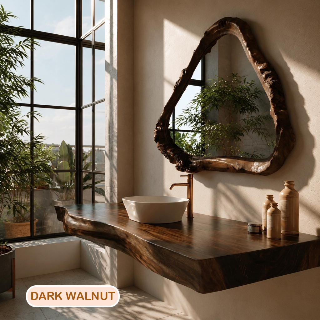 Live Edge Floating Bathroom Vanity
