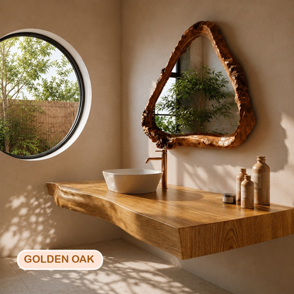Live Edge Floating Bathroom Vanity