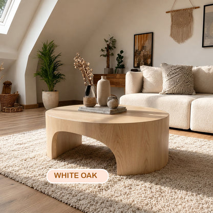 Organic Modern Solid Wood Coffee Table