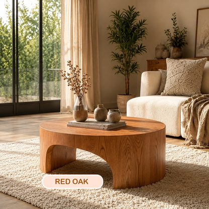 Organic Modern Solid Wood Coffee Table