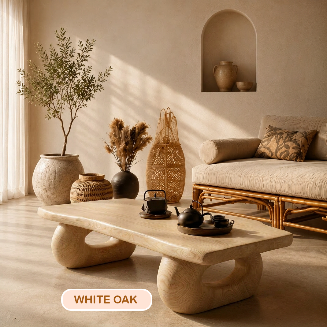 Handmade Solid Wood Rustic Coffee Table