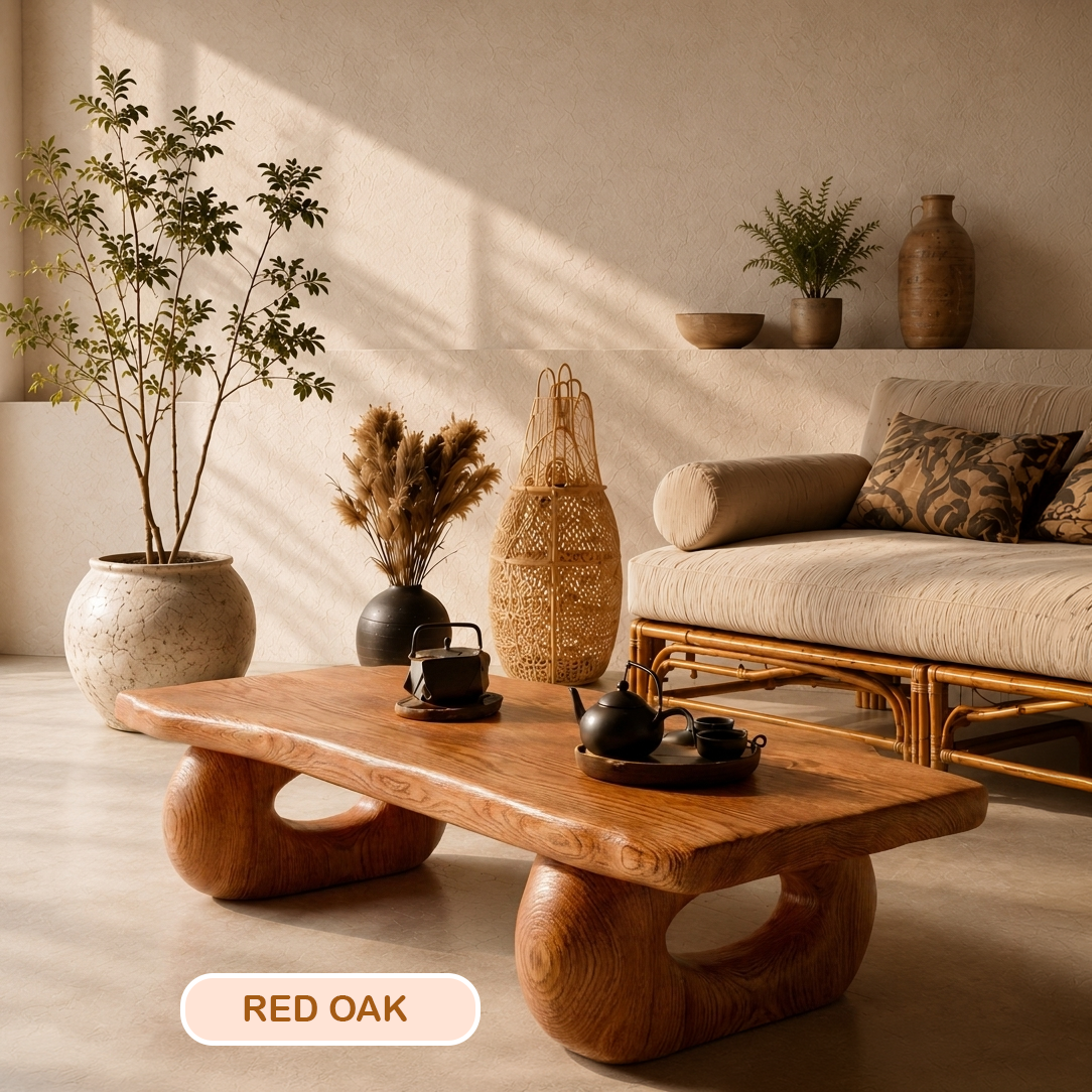 Handmade Solid Wood Rustic Coffee Table