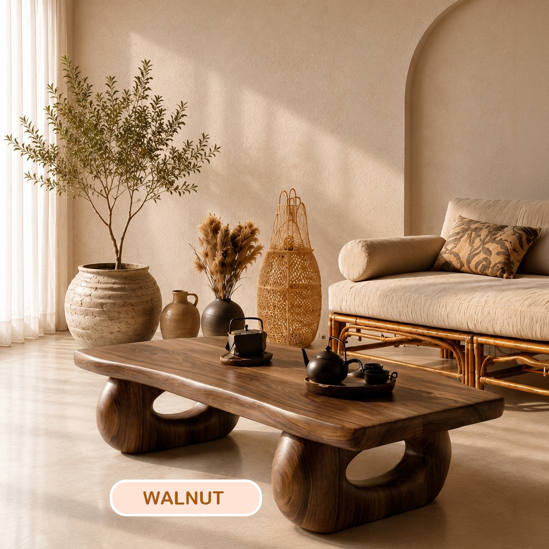 Handmade Solid Wood Rustic Coffee Table