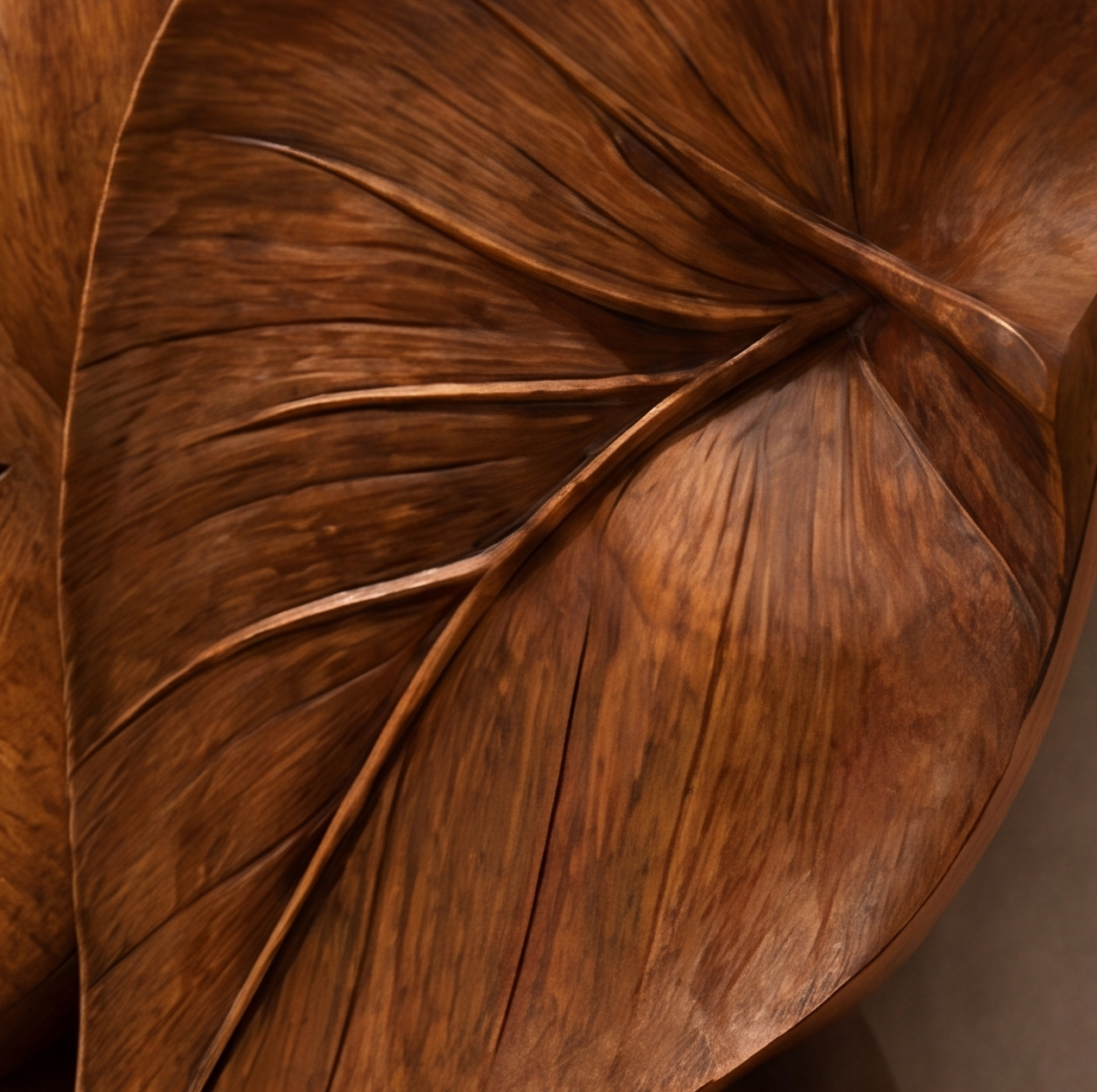 Hand-Carved Abstract Woman Face Wall Art