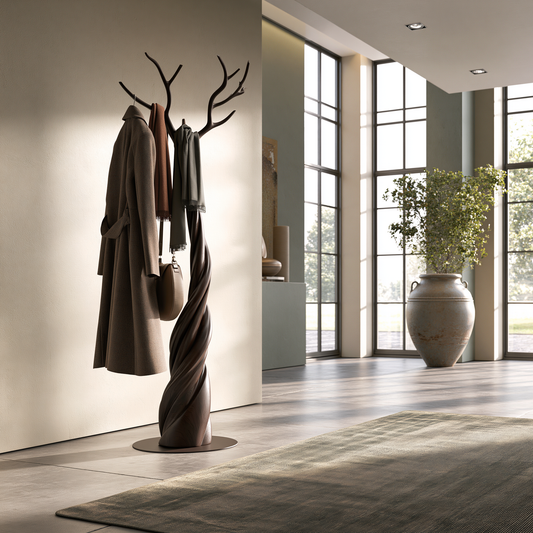 Modern Solid Wood Tree Coat Rack
