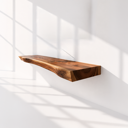 Floating Modern Rustic Wood Bathroom Vanity