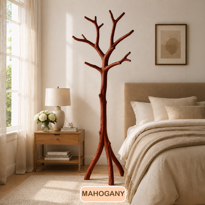 Farmhouse Solid Wood Tree Coat Rack