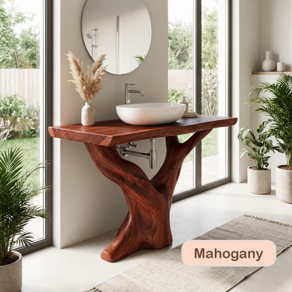 Solid Wood Bathroom Vanity Console