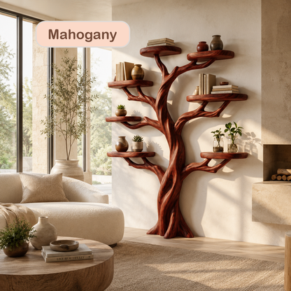 Tree Branch Bookshelf Natural Wood