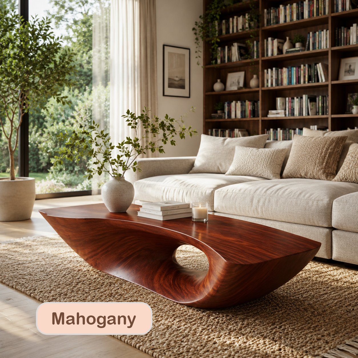 Handmade Artisanal Solid Wood Coffee Table