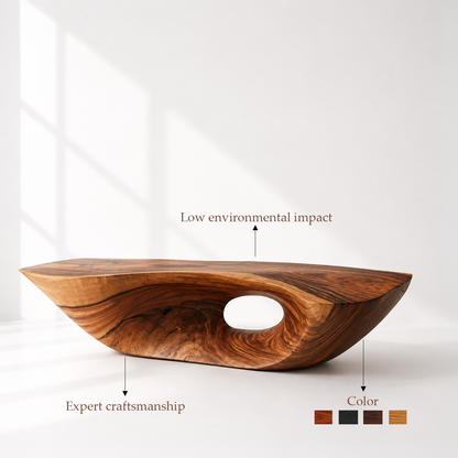 Handmade Artisanal Solid Wood Coffee Table