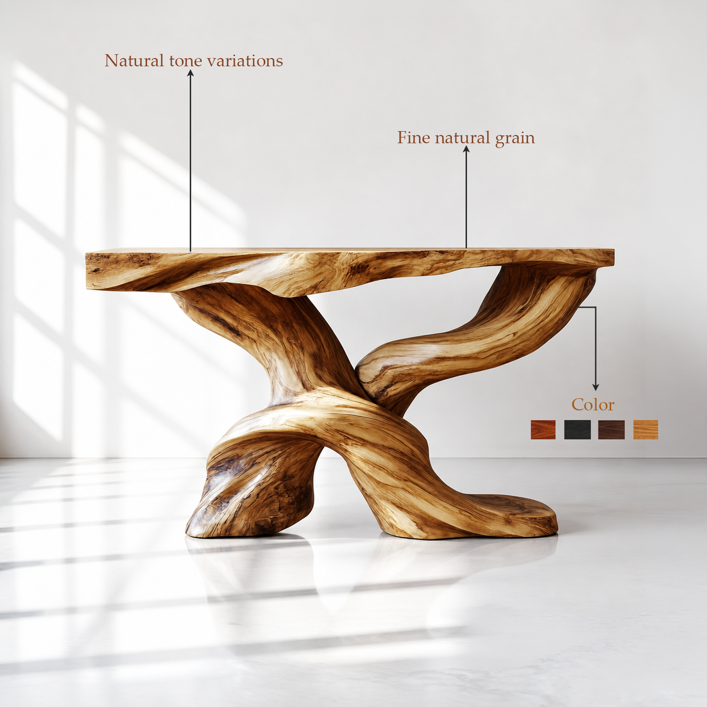 Handmade Wood Entryway Console Table