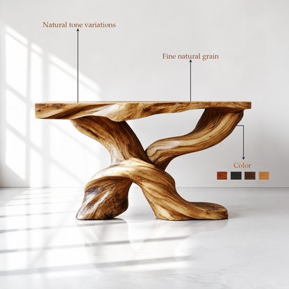 Handmade Wood Entryway Console Table