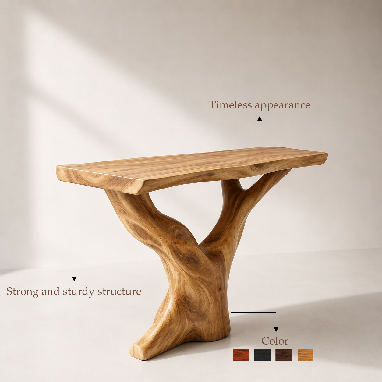 Solid Wood Bathroom Vanity Console