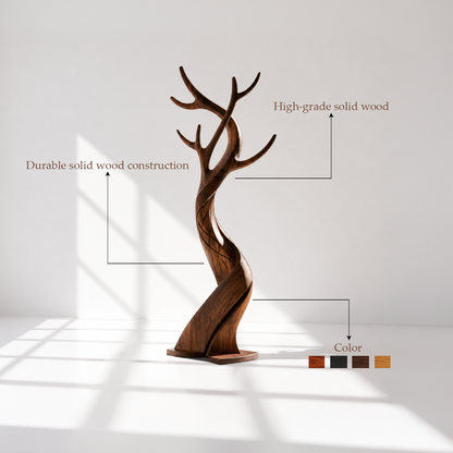 Modern Freestanding Wood Hall Tree