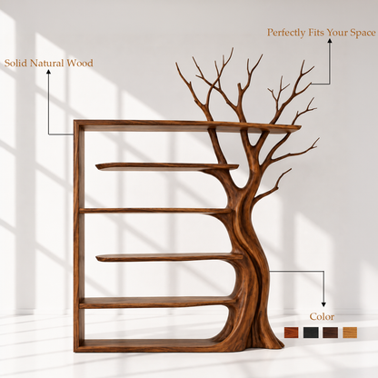 Solid Wood Open Bookcase Room Divider