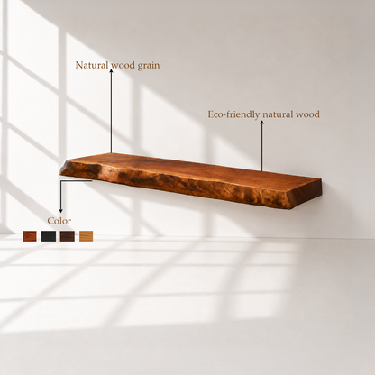 Handcrafted Solid Wood Floating Shelf