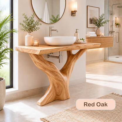 Solid Wood Bathroom Vanity Console