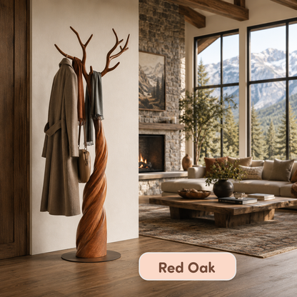 Modern Solid Wood Tree Coat Rack