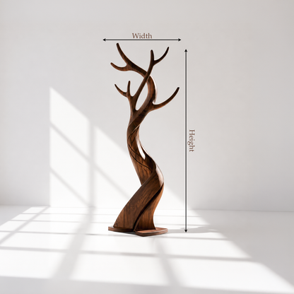 Modern Freestanding Wood Hall Tree