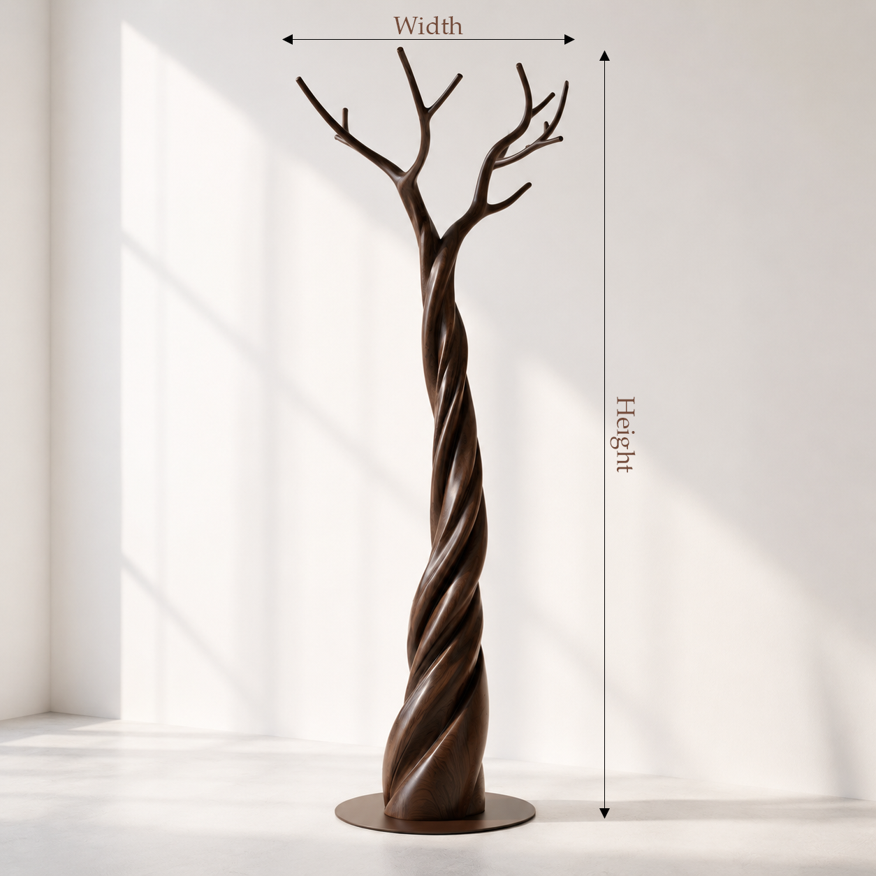 Modern Solid Wood Tree Coat Rack