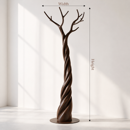 Modern Solid Wood Tree Coat Rack