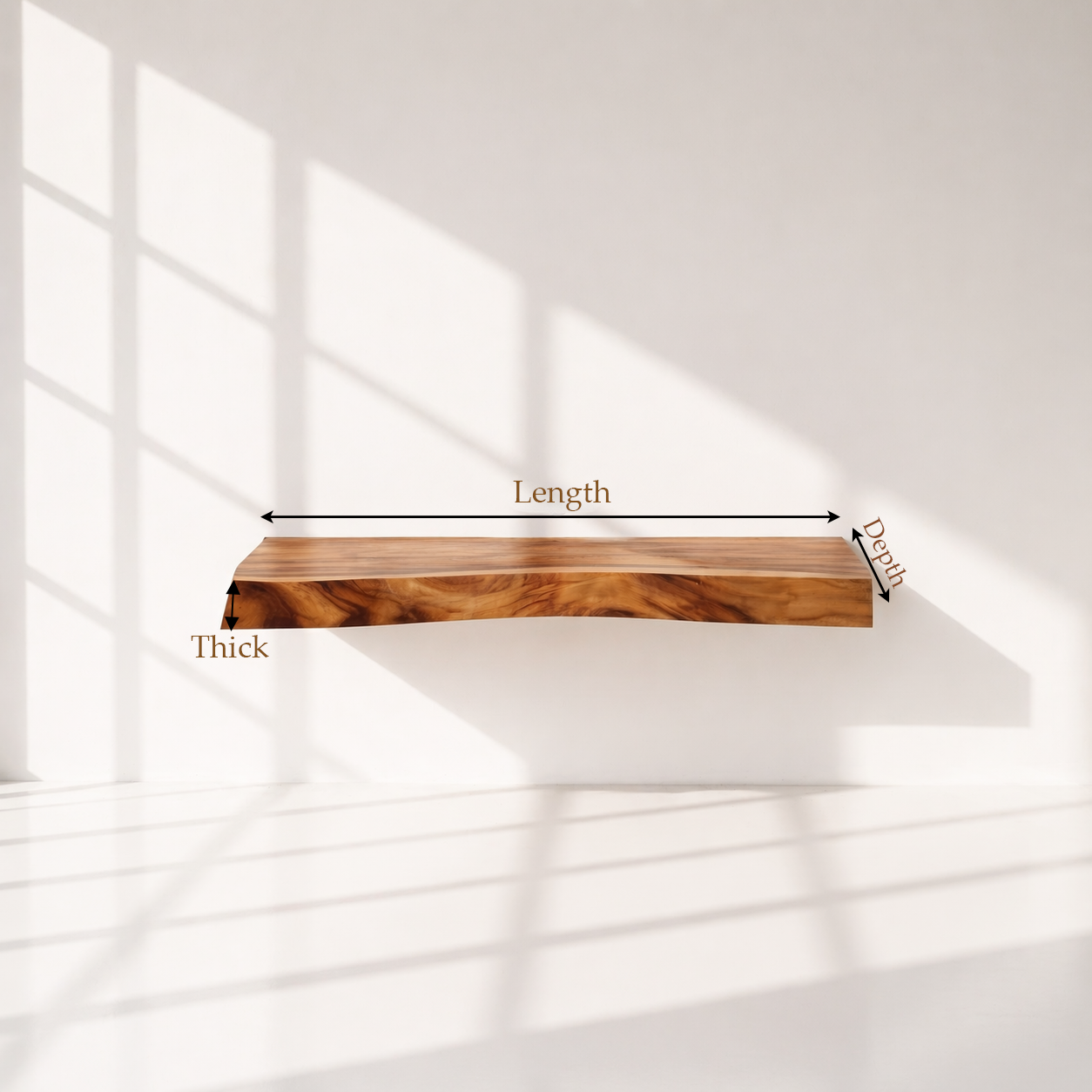 Floating Hardwood Bathroom Vanity