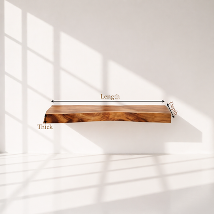 Floating Hardwood Bathroom Vanity