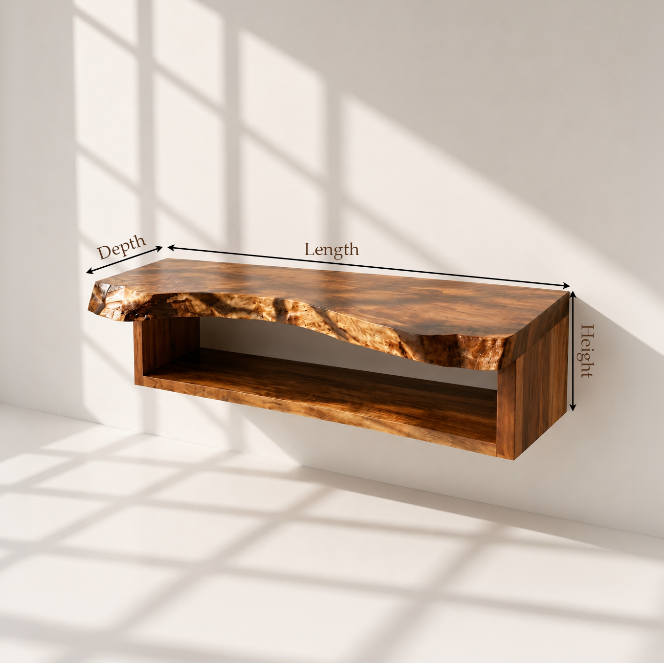 Rustic Solid Wood Bathroom Vanity Cabinet