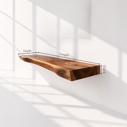 Floating Modern Rustic Wood Bathroom Vanity