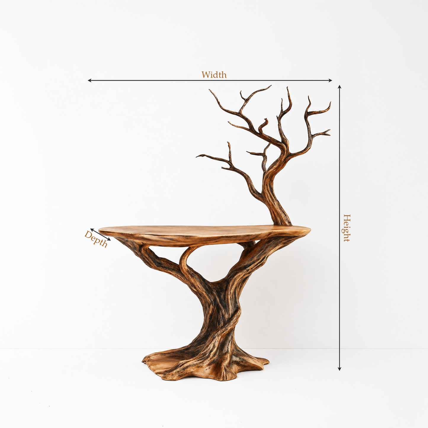 Organic Modern Sculptural Record Player Stand