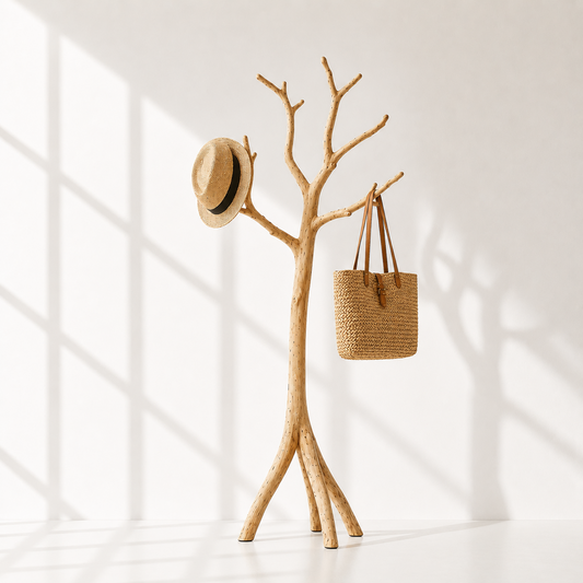 Farmhouse Solid Wood Tree Coat Rack