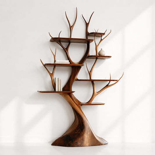 Artisan Tree Shaped Open Bookshelf