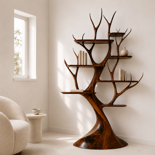 Artisan Tree Shaped Open Bookshelf