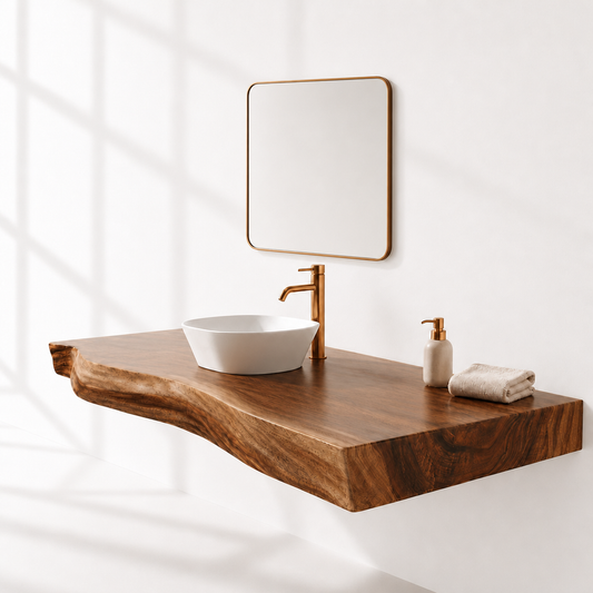 Live Edge Floating Bathroom Vanity