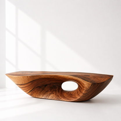 Handmade Artisanal Solid Wood Coffee Table