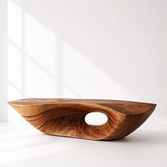 Handmade Artisanal Solid Wood Coffee Table