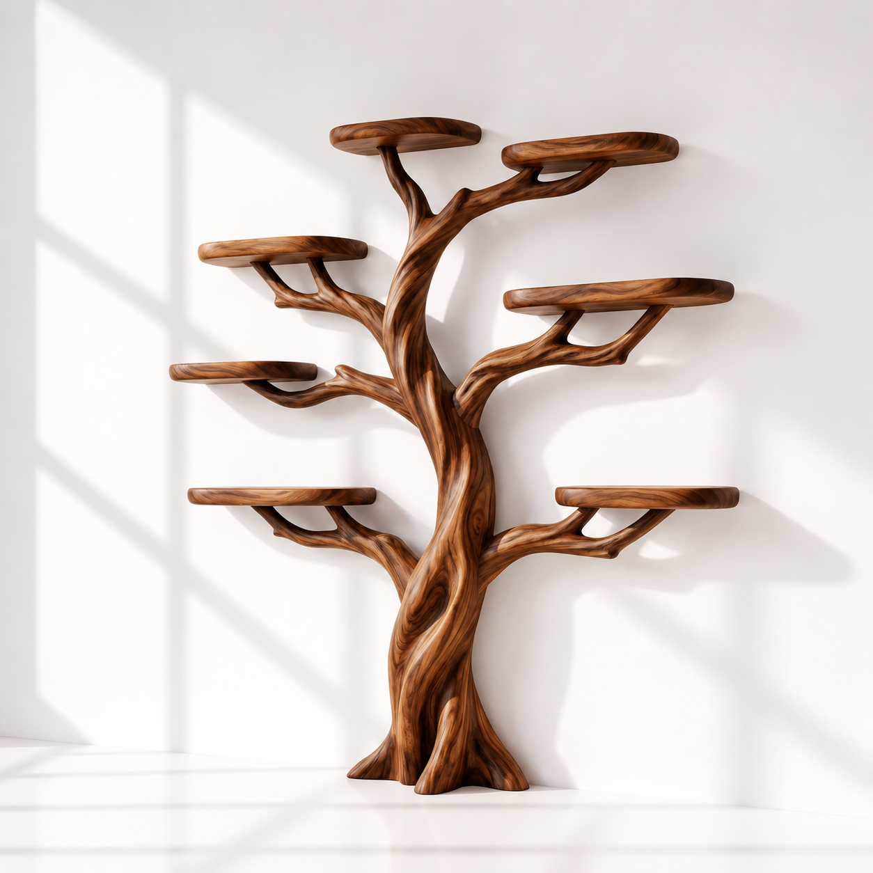 Tree Branch Bookshelf Natural Wood