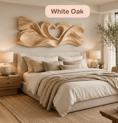Abstract Wood Heart Wall Art Sculpture