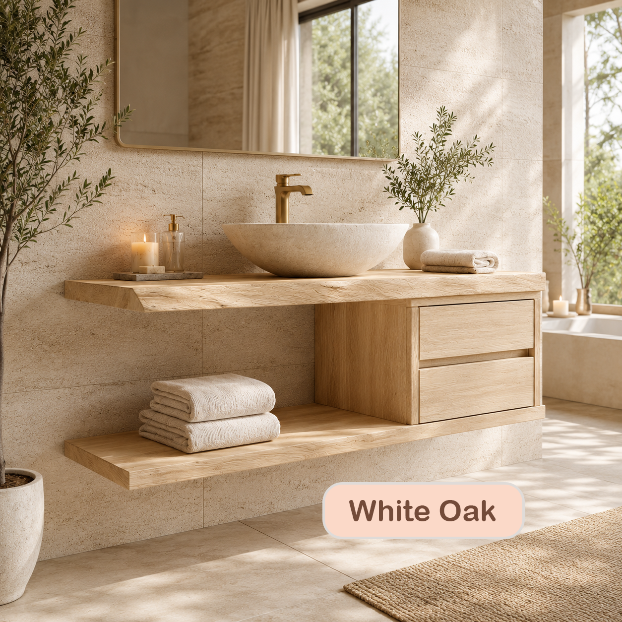 Floating Bathroom Vanity With Drawers