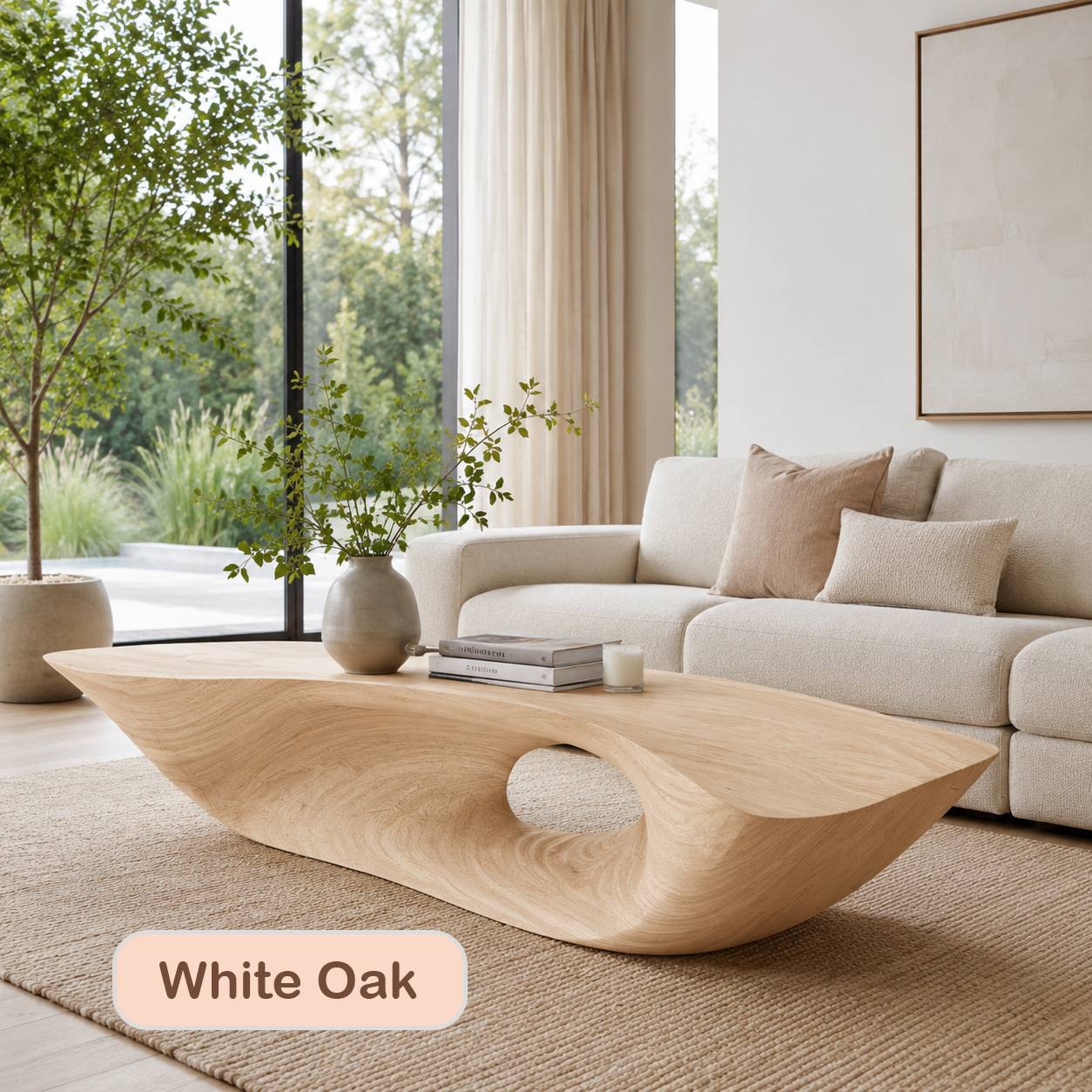 Handmade Artisanal Solid Wood Coffee Table